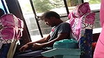 tarki guy masturbating in BUS while knowing side passanger girls recording him