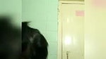 In bathroom, bathing