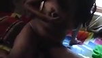 Young girl having fun with lover