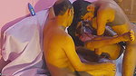 Romantic and real threesome sex at home desi porn at home video . hanif and popy khatun and manik mia