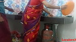 Desi Bengali desi Village Indian Bhabi Kitchen Sex In Red Saree