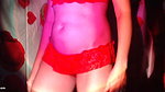 Flashing Sexy Belly in Night Light
