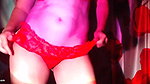 Flashing Sexy Belly in Night Light