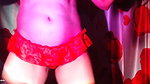Flashing Sexy Belly in Night Light