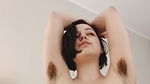 Cute Girl Having Nice Big Boobs Playing With Sexy Hairy Armpits