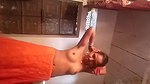 Village girl making video for lover