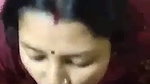 Newly married hot bhabhi giving nice blowjob