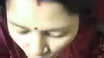 Newly married hot bhabhi giving nice blowjob