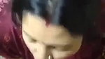Newly married hot bhabhi giving nice blowjob