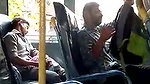 Another tarki guy masturbating in BUS while knowing side passanger girl recording