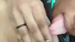 Young girl showing