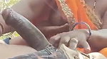 Malli aunt Giving Blowjob Outdoors