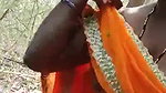 Malli aunt Giving Blowjob Outdoors