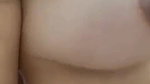 In bathroom, big melons