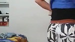 Cute babe making video