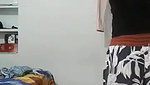 Cute babe making video