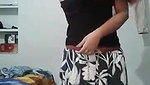 Cute babe making video