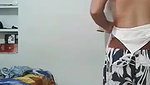 Cute babe making video