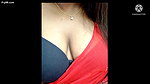 Super Hot Desi Indian bhabhi in red saree and black bra dirty talking with boyfriend