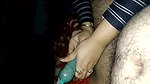 Applying condom