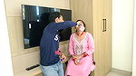 Indian madam pierced by TV mechanic for free