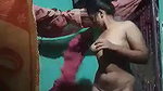 Village girl making video for lover