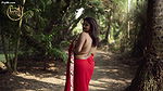 SUCHARITA RED SAREE CHIFFON SAREE FASHION ULLAS