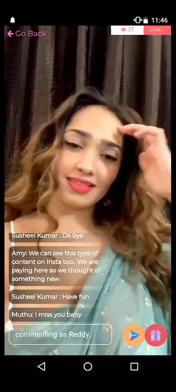 Aditi Mistry Teasing in Saree on Premium Live