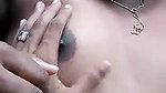 Shy young girl havin