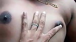Shy young girl havin
