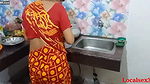 Local Indian Red Saree Wife Sex With Ranna Ghor