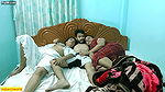 Desi hot boy fucking two hot girls together! Indian threesome sex