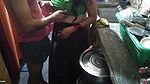 Very cute sexy Indian housewife kitchen sex