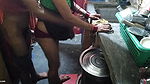 Very cute sexy Indian housewife kitchen sex