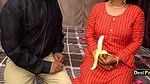 Desi Pari Jija Sali Special Banana Sex With Dirty Hindi Talk