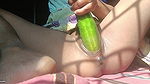 Desi horny village girl masturbating with cucumber