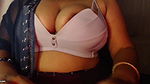 Boobs White Bra Nipple Pinching One Boobs Show