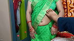 Beautiful Indian bhabhi is wearing saree