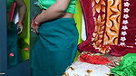 Beautiful Indian bhabhi is wearing saree