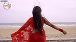 Smita Sana in Red Chiffon Saree ~ Fashion Ullas