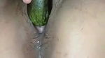 Horny desi girl tries with brinjal