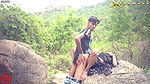 DESI GIRL SUDIPA FUCKED WITH BIG COCK MOUNTAIN BOY IN JUNGLE FULL OUTDOOR