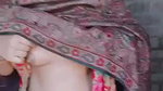 Hijabi paki girl shows boobs and hairy pussy