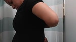 Plump MILF with huge boobs caught in Bra Panty in trial room
