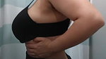 Plump MILF with huge boobs caught in Bra Panty in trial room