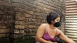 Shower scene of Bangladeshi village girl akhi looking beautiful with sexy dress. Teen hot girl is bathing in the bathroo