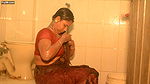 Booby bengali girl bathing showing hard wet boobs and wet navel