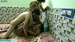 Shared my hot stepsister with friend and fucked together! Desi sex