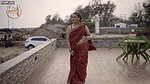 Dolon with her Red Color Georgette Saree – Fashion Ullas