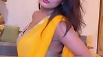 SEDUCTION FILLED BABE SEXY IN YELLOW SAREE BACKLESS HOTNESS